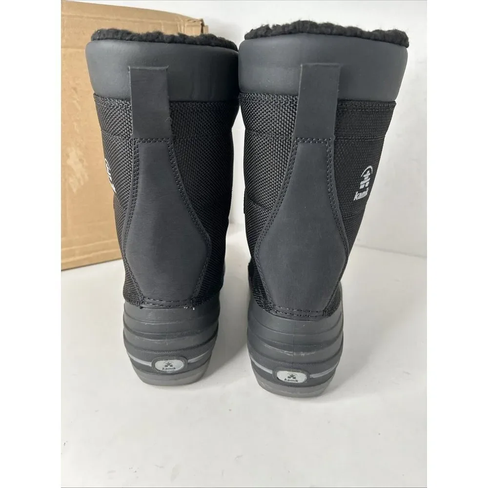 Kamik Surfin Kids Winter Boots Sz 5‎ Black